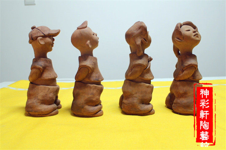 人物手工陶艺创意泥人陶土土娃娃陶瓷瓷娃陶人泥人