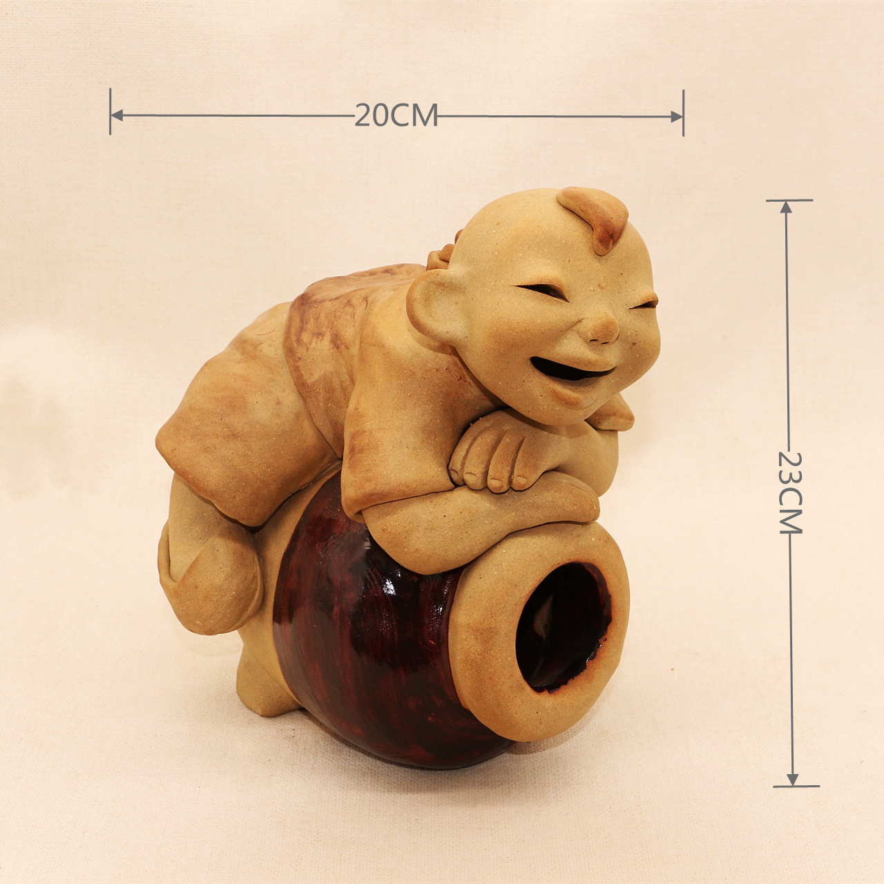 人物摆设手工陶艺泥人泥塑陶土陶瓷娃娃陶人坛子泥人