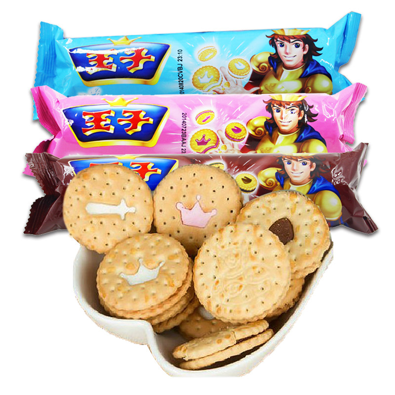 亿滋王子达能夹心饼干120g休闲早餐零食食品夹心饼干