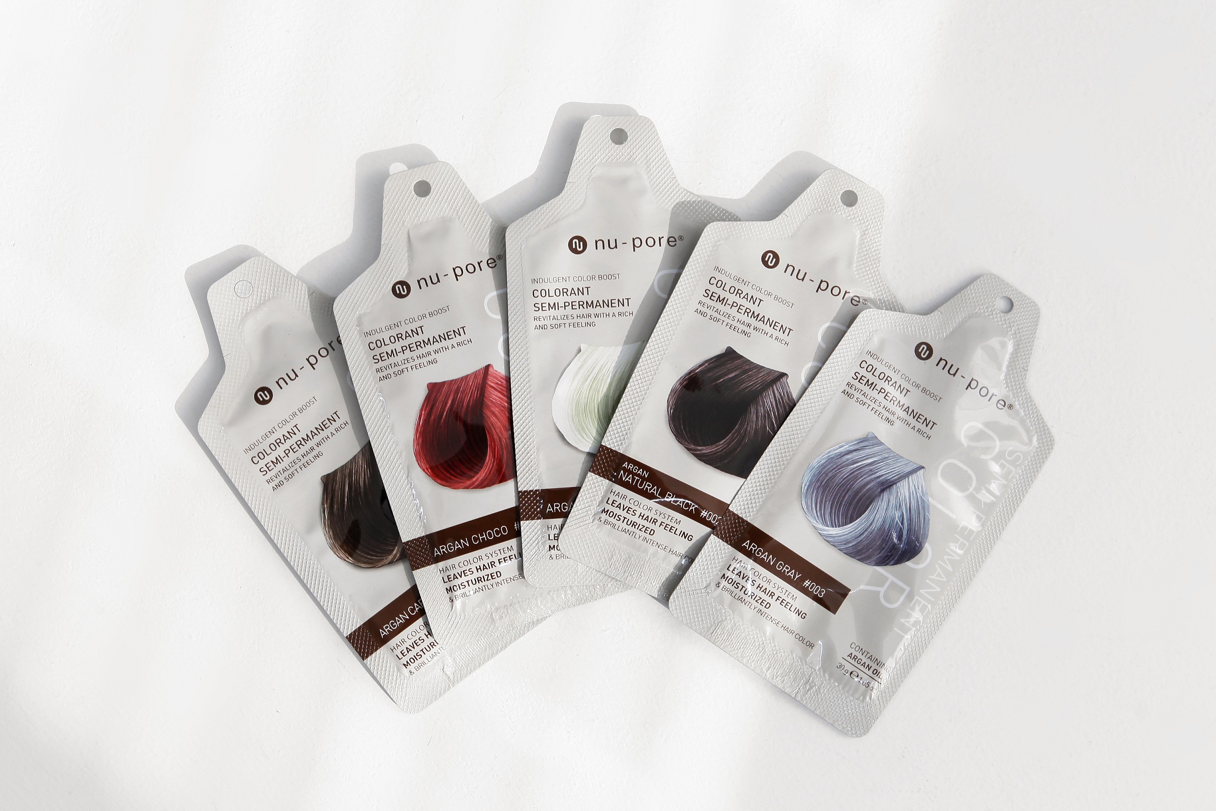 韩国进口nupore温和半永久染发染发剂发色均匀鲜明彩染