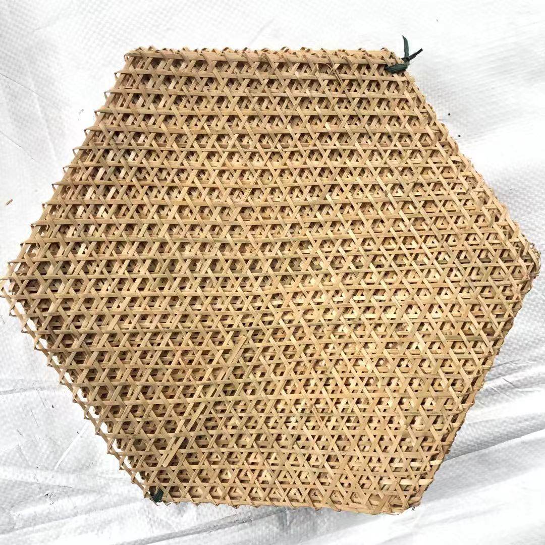 竹网手工竹编编织竹达六角竹网餐垫竹蒸垫酒店用品文化创意杯垫