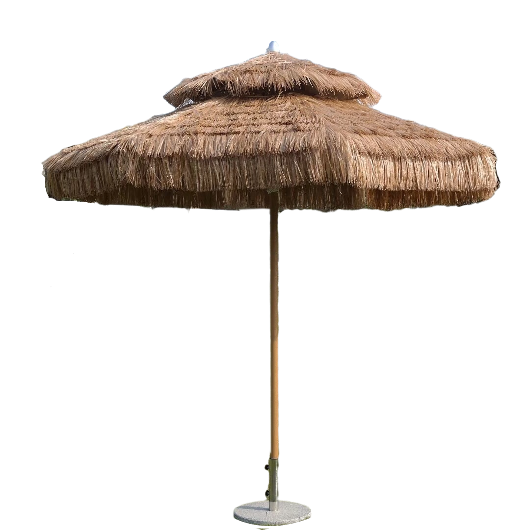 茅草景区草棚庭院旅游草民毛草民太阳遮阳伞户外遮阳伞