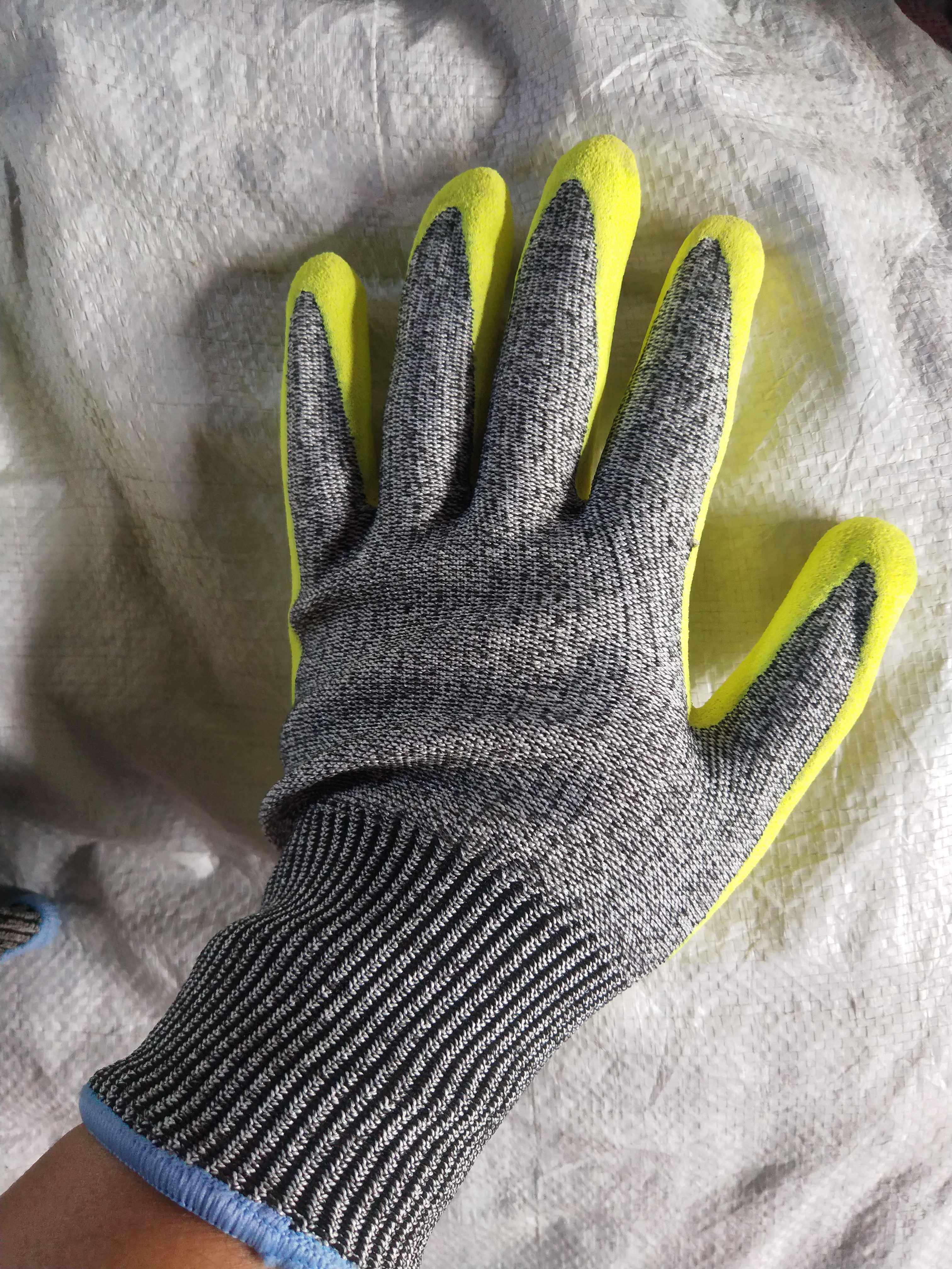 5级切割透气磨砂劳保工作防滑杀鱼夺刀拉钢筋防护手套