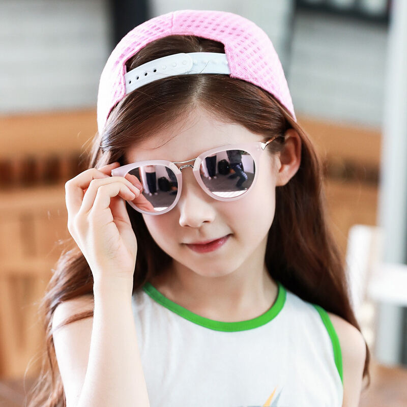 新款儿童太阳镜宝宝遮阳镜男童女童护目镜防紫外线潮流儿童墨镜潮