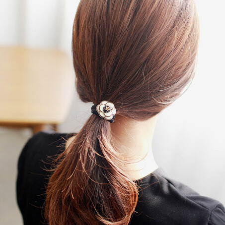 缀好饰品韩版发饰头饰刘海发夹发饰品小香风山茶花发饰