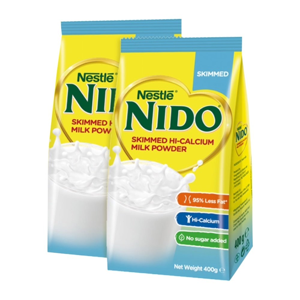 雀巢荷兰进口nido高钙成人牛奶粉女士学生400g2袋冲饮营养早餐奶