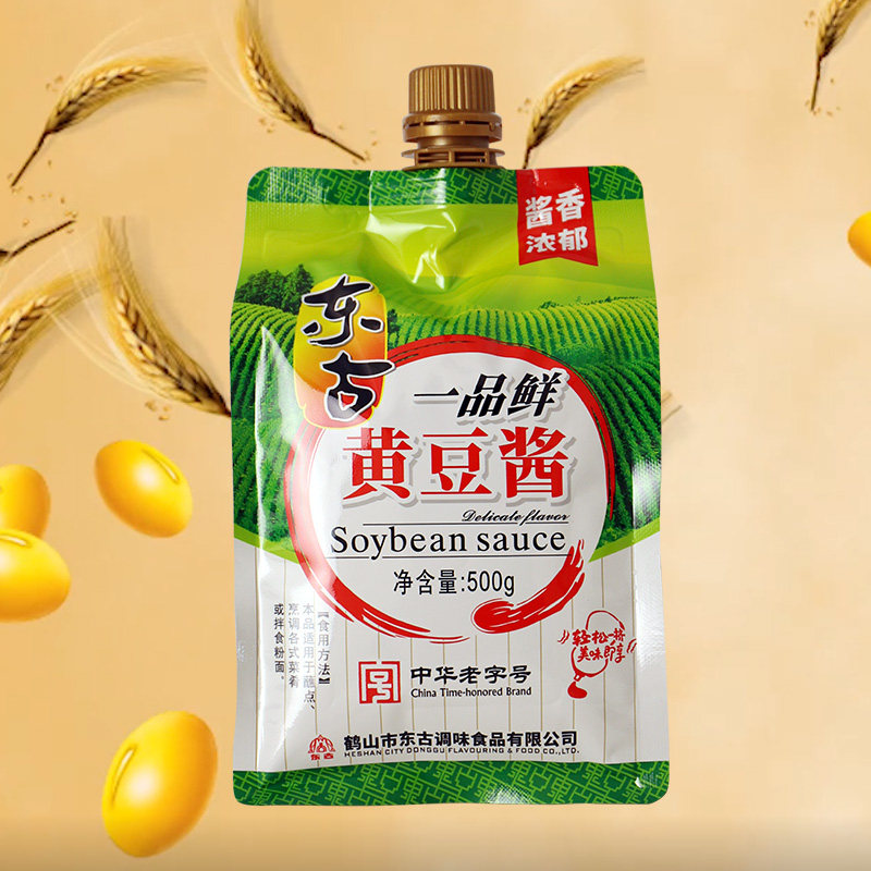 东古一品鲜黄豆酱正宗东北大酱500g下饭拌面家用调味豆瓣酱挤挤装