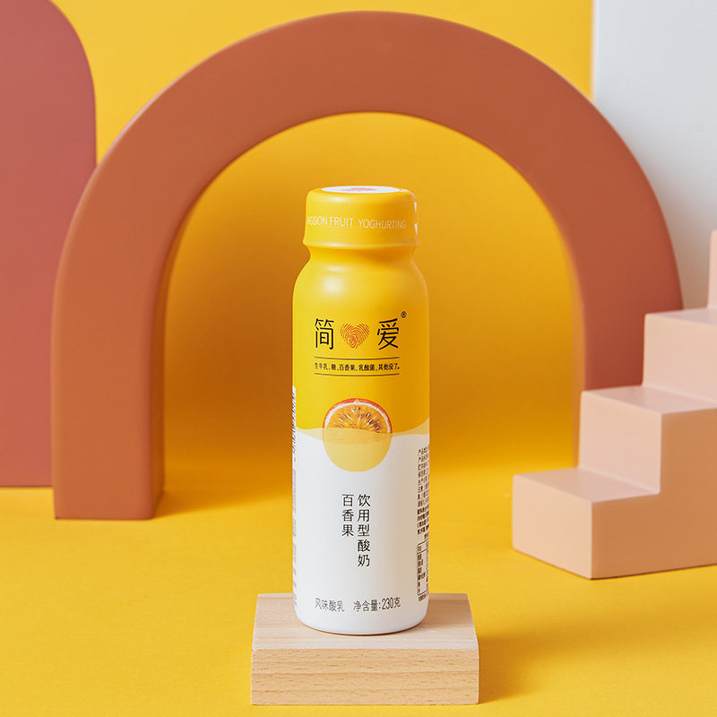 简爱百香果酸奶230g鲜奶牛乳新鲜原味营养果味低温奶