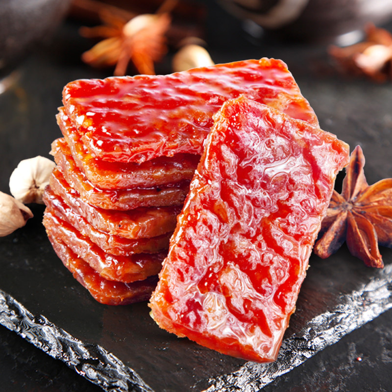 猪肉飘零大叔零食照烧蜜汁肉脯100g独立包装肉干猪肉类