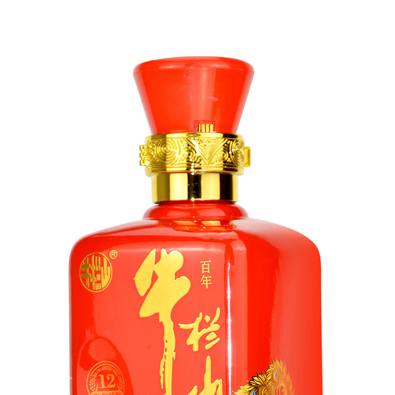 牛栏山北京二锅头 浓香型白酒42度百年特酿12 金标500ml* 6瓶装