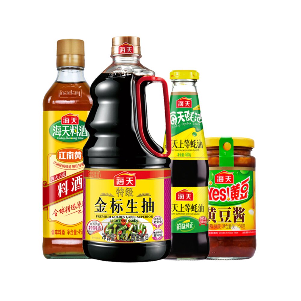 上等豆酱黄豆酱料酒古道蚝油金标128l特级海天酱油