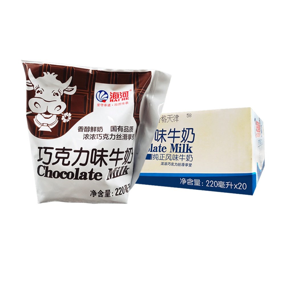 牛奶海河巧克力风味调制营养早餐学生含乳饮料