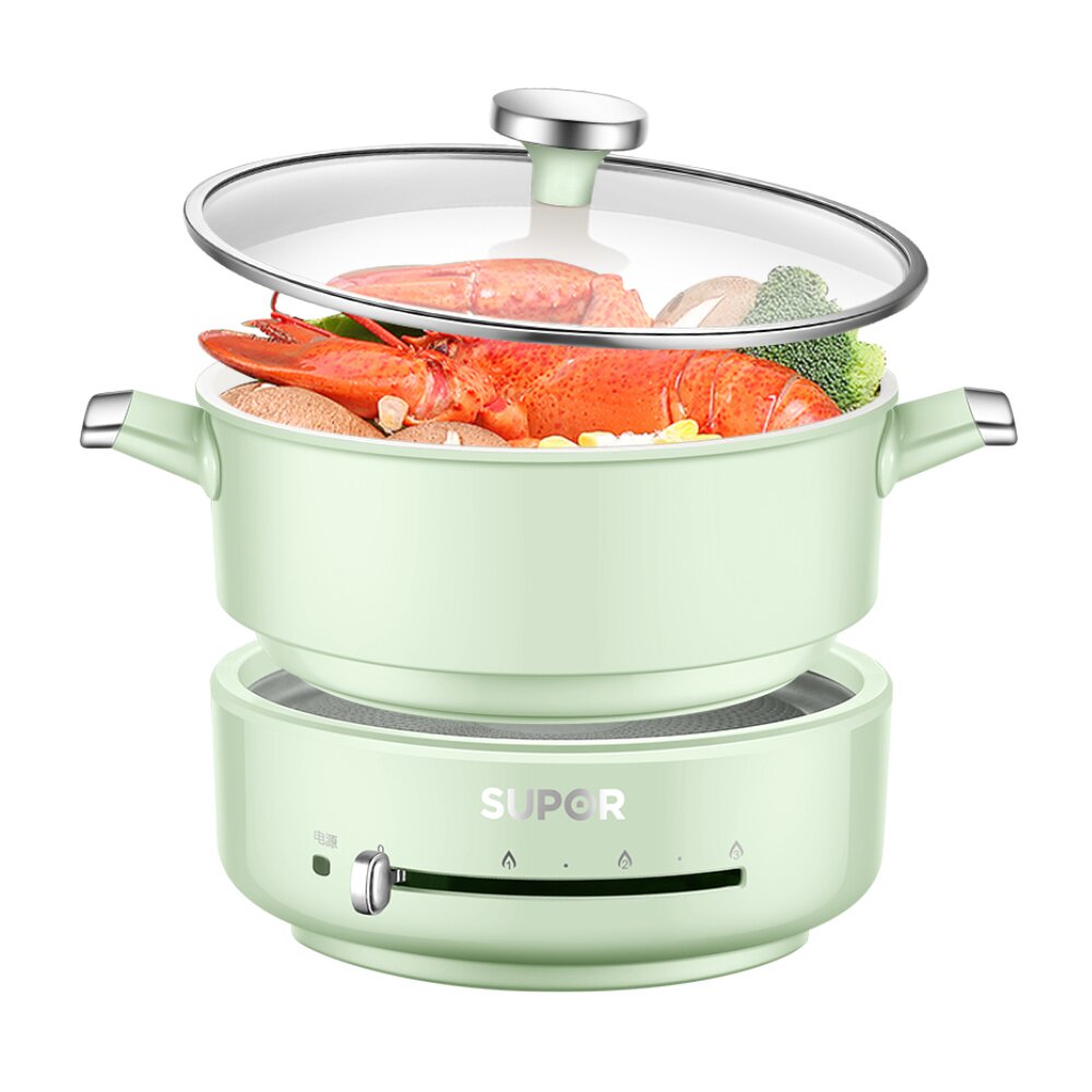 苏泊尔煮锅家用2l小型分体式电热火锅宿舍学生电热