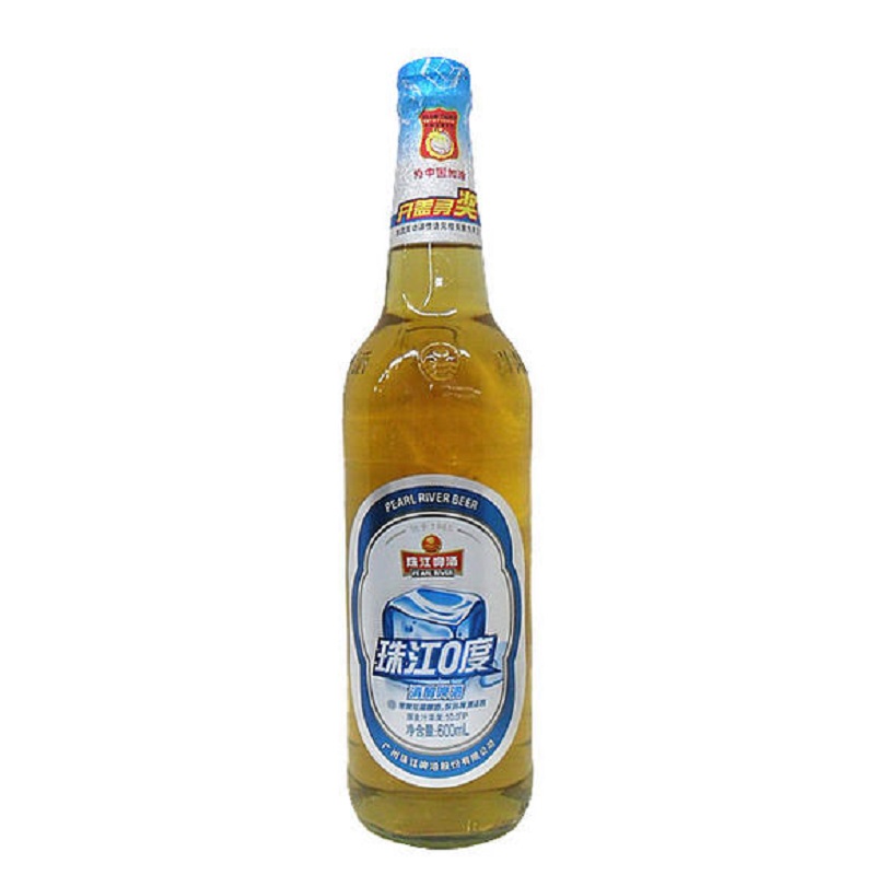 珠江0度清醇啤酒600ml啤酒