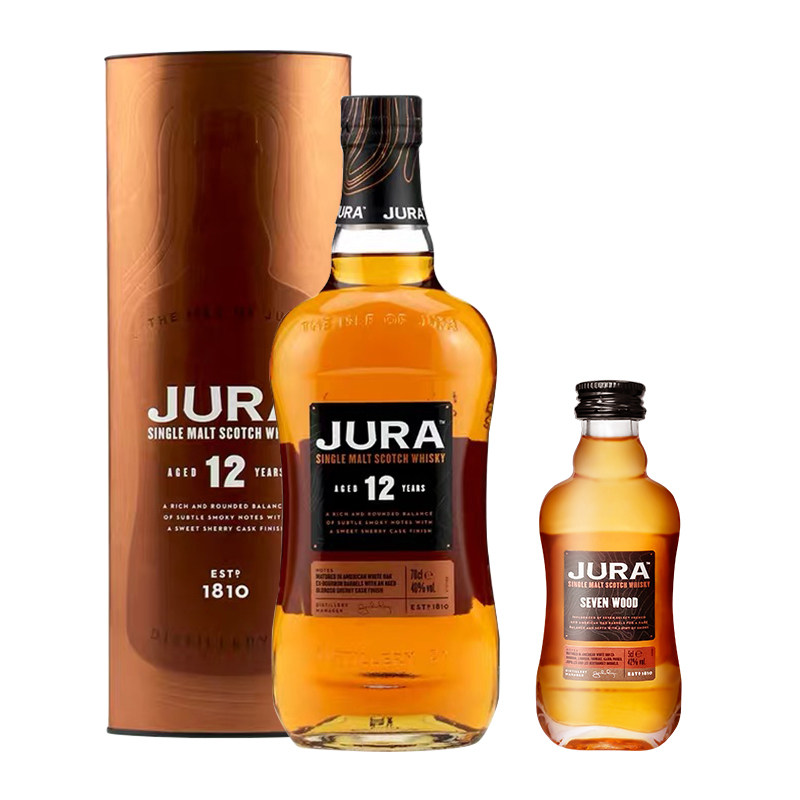吉拉英国50ml七分700ml原装威士忌麦芽单一12年威士忌
