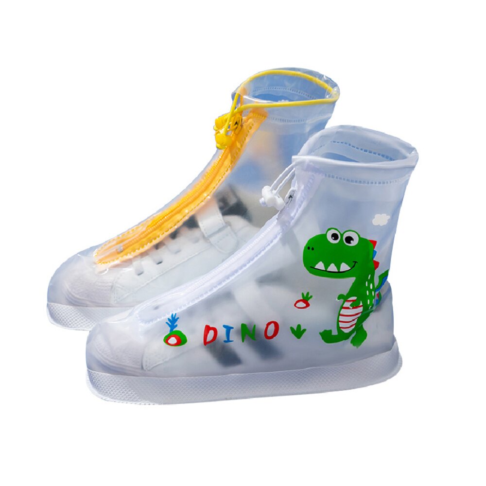 鞋套布拉米勒儿童雨靴防水防滑男童女童小学生透明雨靴