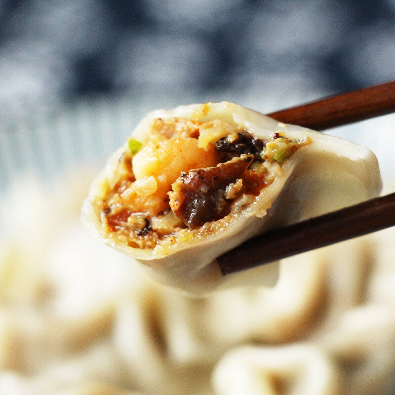 湾仔码头鲜美海参水饺饺子400g水饺