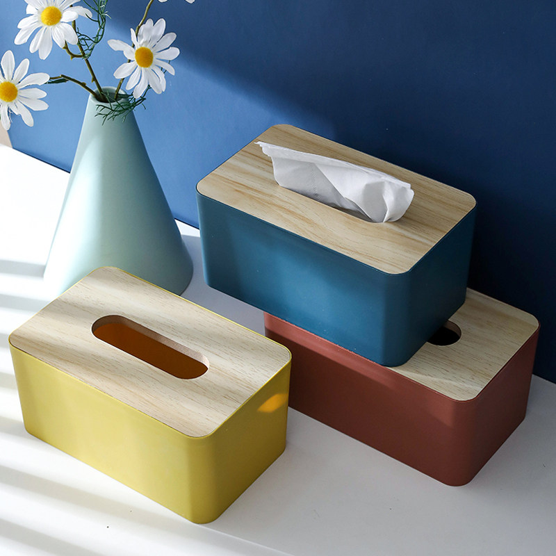 纸盒千屿日式抽纸纸巾创意简约餐巾家用收纳纸巾盒