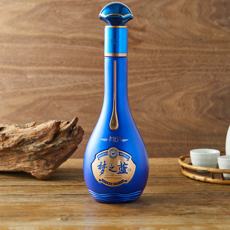 洋河蓝色经典梦之蓝m6   52度550ml*1绵柔型浓香型白酒酒类酒水