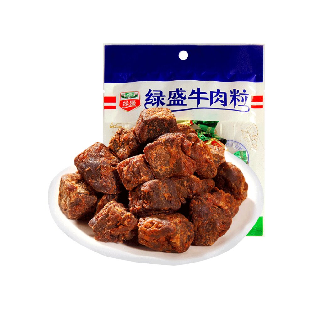 牛肉绿盛原味40g风干肉干肉脯牛肉干零食糖果牛肉类