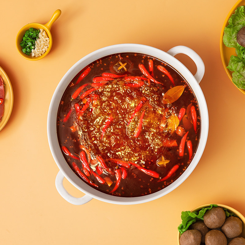 火锅锅底名扬重庆调味料牛油微辣500g手工全型火锅调料