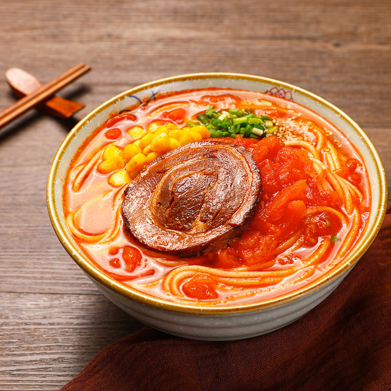拉面说番茄豚骨拉面挂面速食方便面火锅面泡面3袋装网红拉面