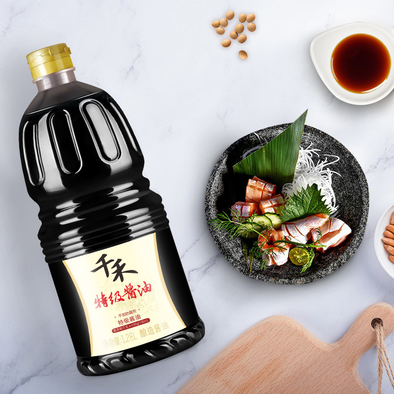 包邮千禾厨房调味特级酱油128l