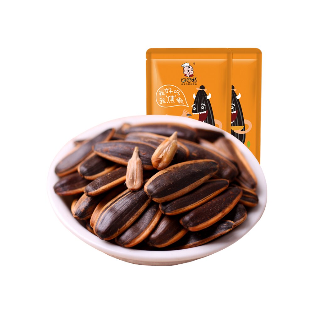 口口福焦糖味瓜子150g*2瓜子仁葵花籽休闲食品零食炒货小吃