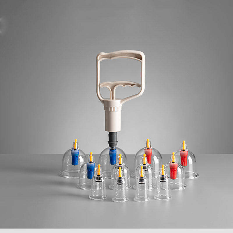 鱼跃华佗真空拔罐器家用抽气式套装拔火罐气罐吸湿非玻璃12罐套装