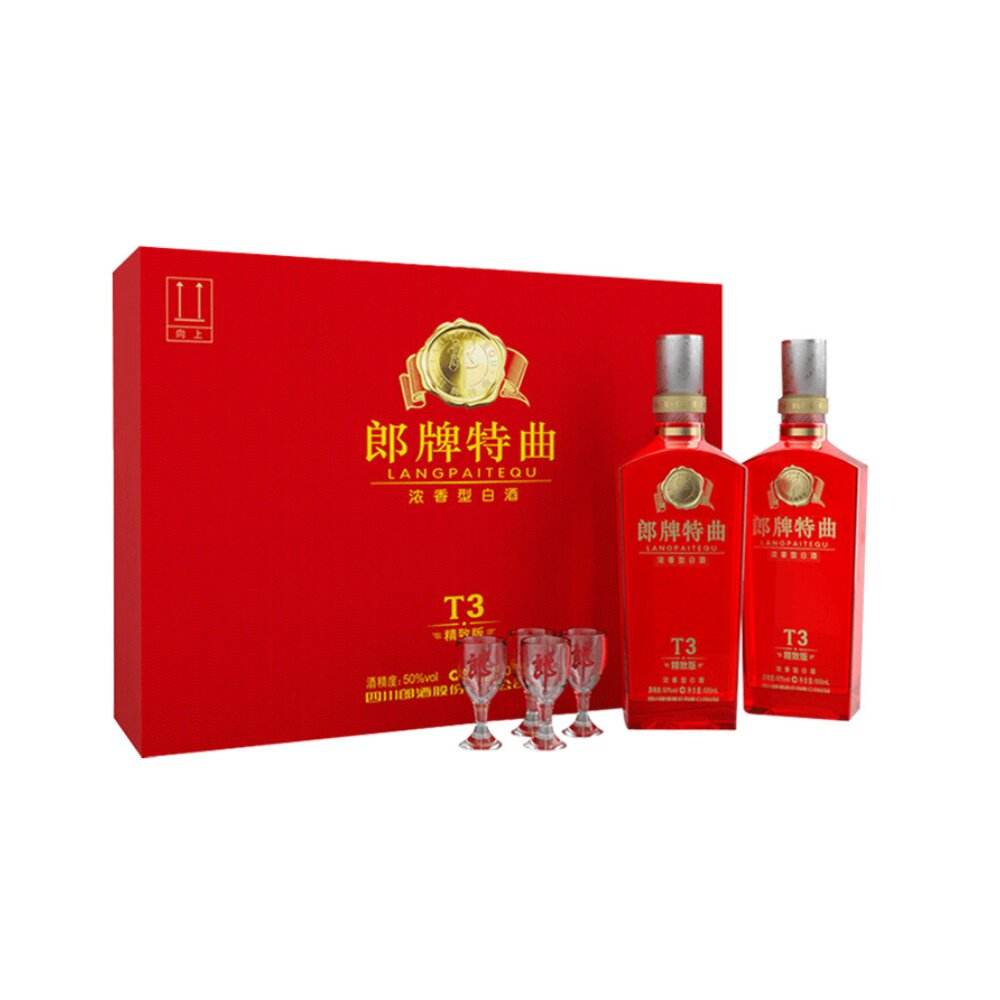 闭眼买88viplangjiu郎酒特曲t350度浓香型白酒500ml2瓶礼盒装