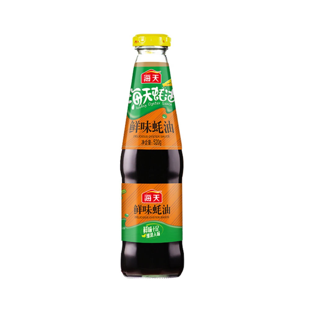 海天鲜味蚝油520g调味品火锅蘸料烧烤配料酱油蚝油