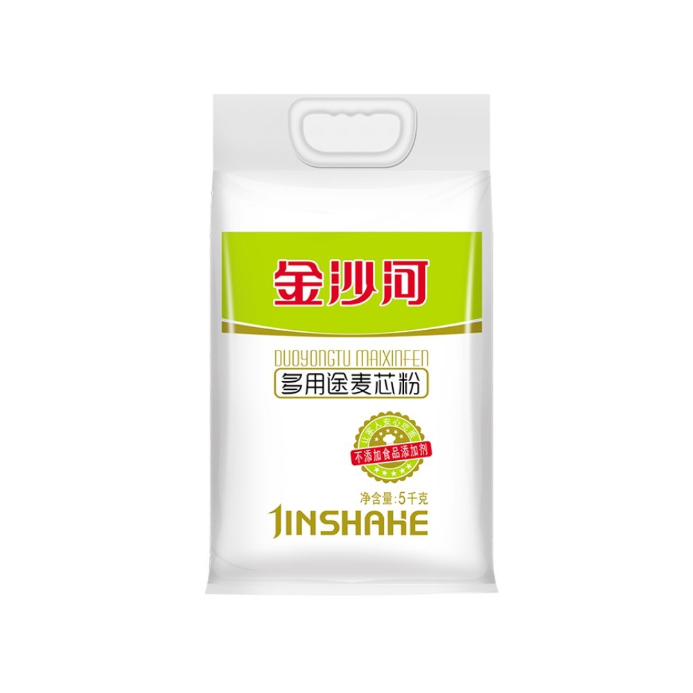 金沙河白面食品馒头油条原料烘焙5kg粉白小麦面粉
