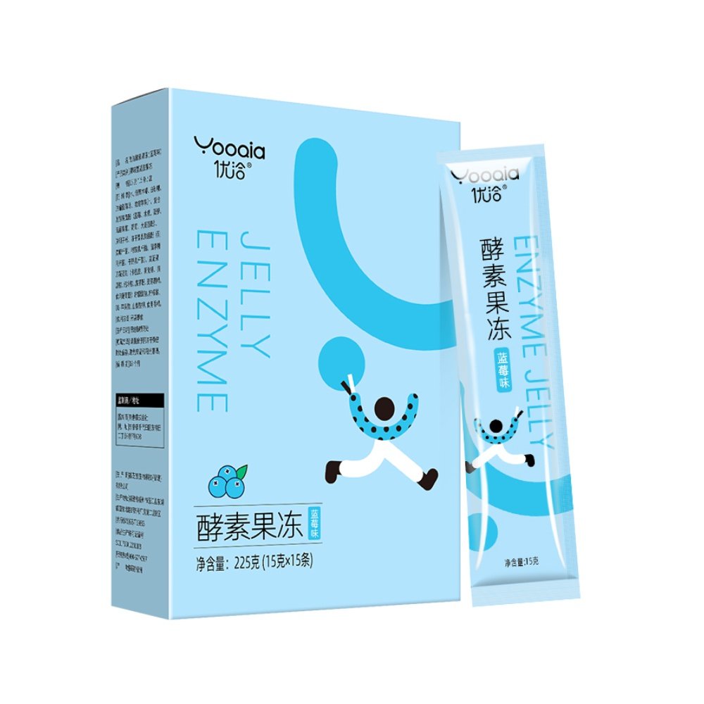优洽酵素果冻蓝莓味225g复合果蔬水果酵素益生菌非酵素粉大餐救星