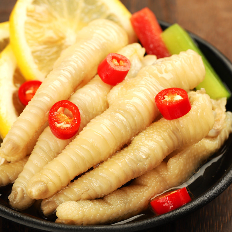 有友柠檬味泡凤爪70g5包特产酸辣鸡爪休闲鸡肉零食