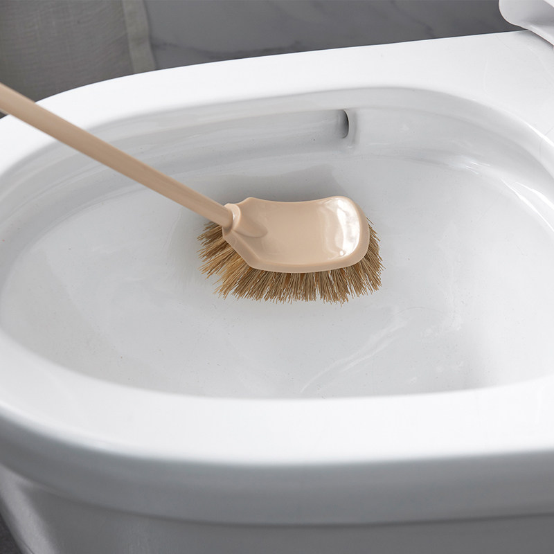 妙然方头长柄马桶刷子长柄去死角卫生间清洁刷弯曲缝隙刷子洁厕刷