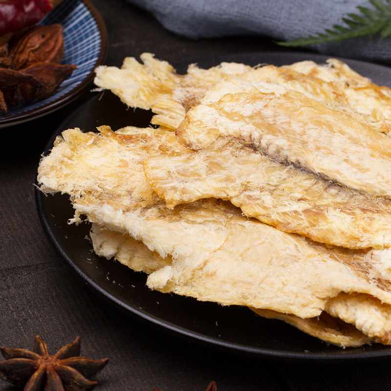 明珠深海手撕鱼片鱼干100g海鲜特产小吃礼包即食鱼零食
