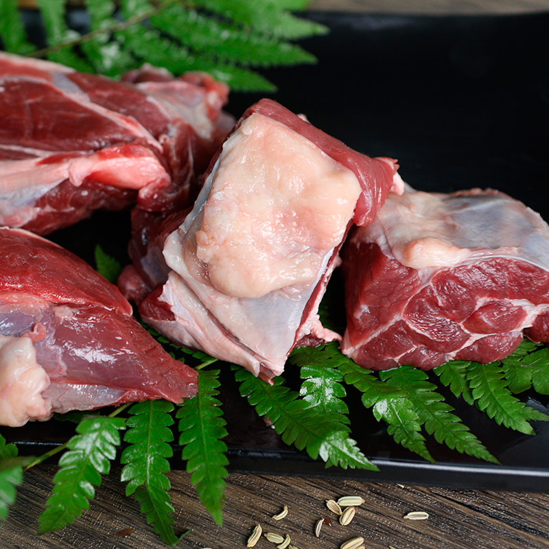 牛肉肥牛筋头巴脑1kg生牛肉块冷冻肉牛腩块其它