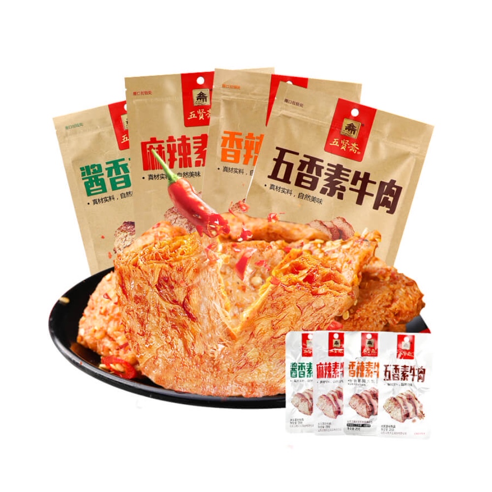 五贤斋手撕素牛肉108g