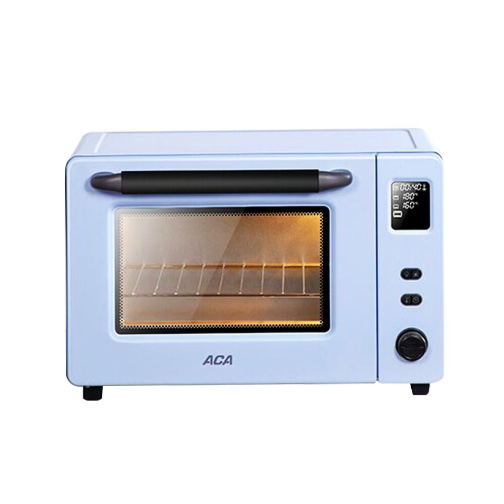 家用aca北美电烤箱大容量烘焙40l烤肉e45k一体电烤箱