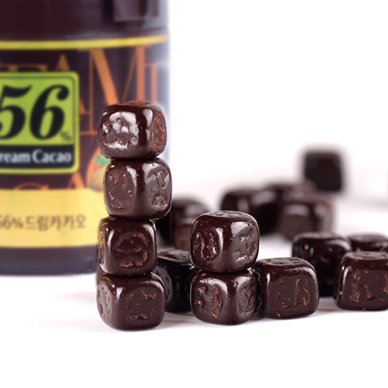 韩国进口乐天lotte56黑巧克力86g零食小吃休闲食品女神节礼物