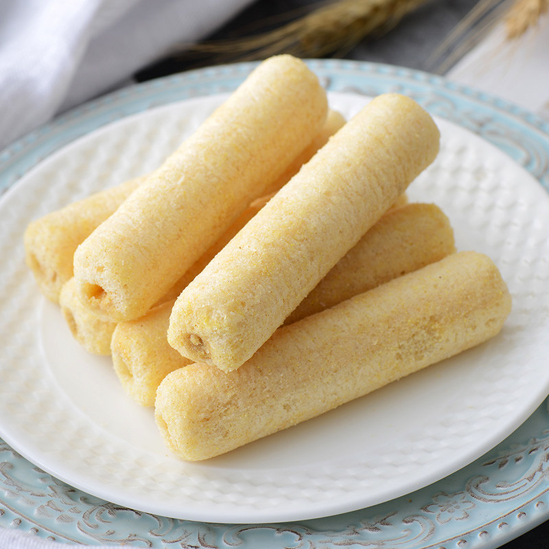 米老头玉米酥香蕉牛奶味468g粗粮谷物米果饼干膨化食品休闲零食