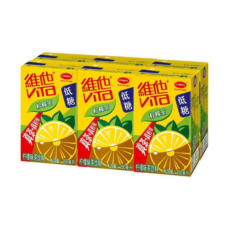 天猫超市维他奶柠檬味茶饮料250ml6组要来就来真的