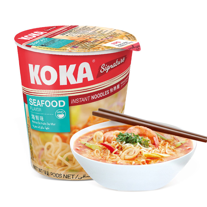 进口koka咖喱鸡汤方便面70g*6杯面碗面小碗泡面迷你桶装车仔面