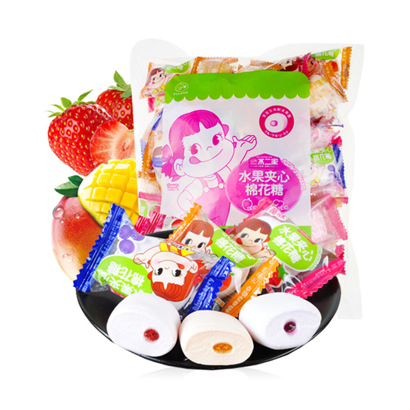 不二家糖果儿童网红散装软糖喜糖1包夹心300g糖果