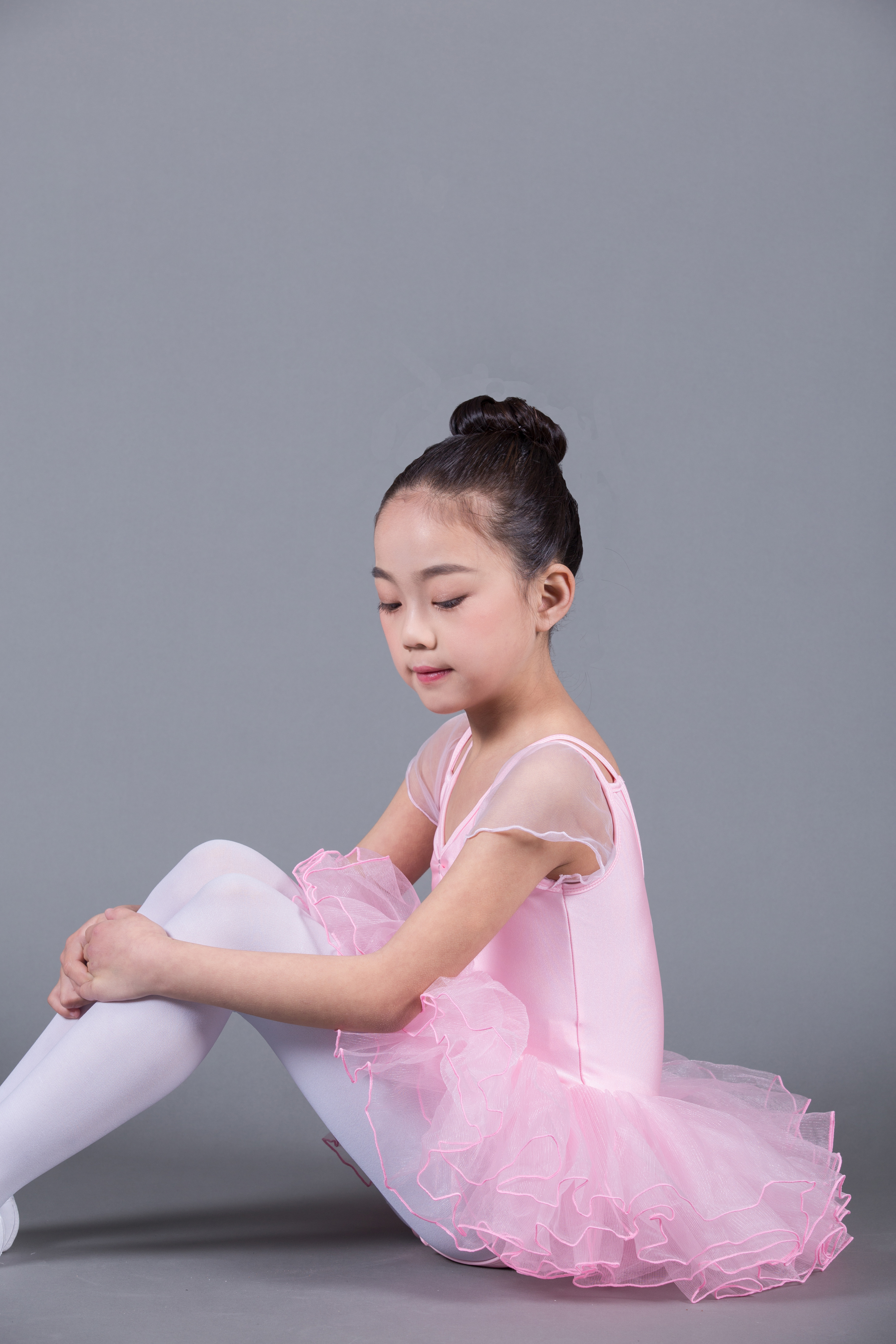 红雨舞蹈儿童女生芭蕾舞练功裙中小童连体纱裙芭蕾舞服