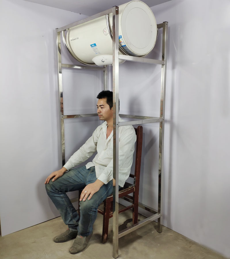 打孔电热水器落地支撑架空心墙专用热水器托架定制其他大家电配件