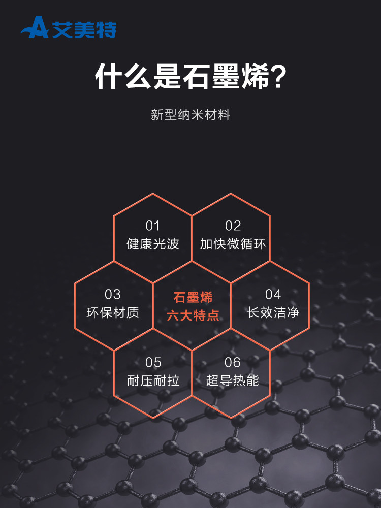 艾美特踢脚取暖器wd22a4家用电暖气省电暖风机石墨移动暖风机