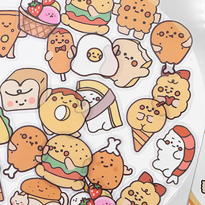 手帐零食可爱贴画do日记卡通好吃贴纸纸小贴纸