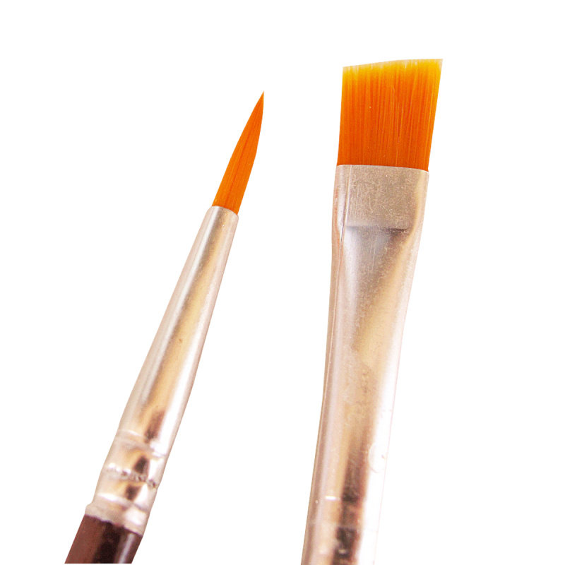 绘画儿童颜料画笔手彩涂鸦丙烯六色6色毛刷画笔