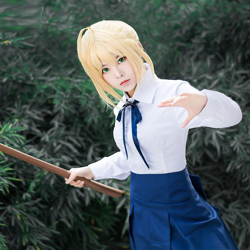fatestaynight命运之夜saber吾王cos日常常服cosplay女装民族服装
